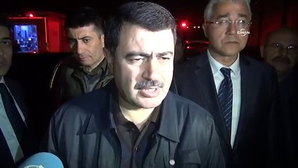 Vali Şahin yangın yerinde inceleme yaptı