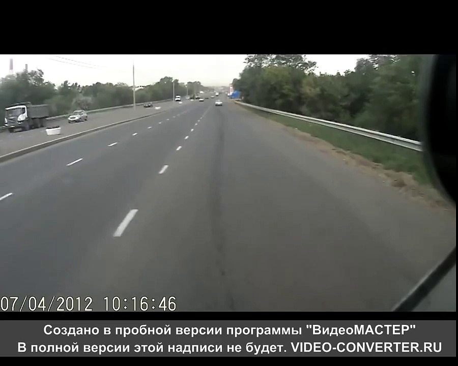 Man nearly dies with a car crash into gas station