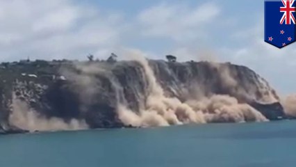 Cliffs collapse into ocean as earthquake shakes New Zealand