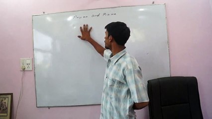 Know Maxima and Minima