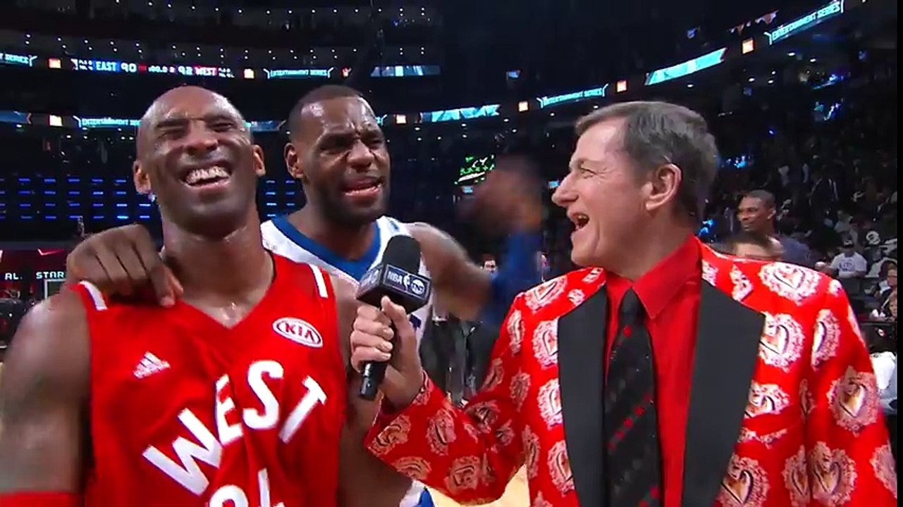 Kobe Talks First Half West vs East February 14_ 2016 NBA All-Star Weekend 2016