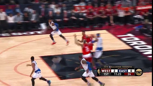 LeBron James Dunk West vs East February 14 2016 _ NBA All-Star Weekend 2016