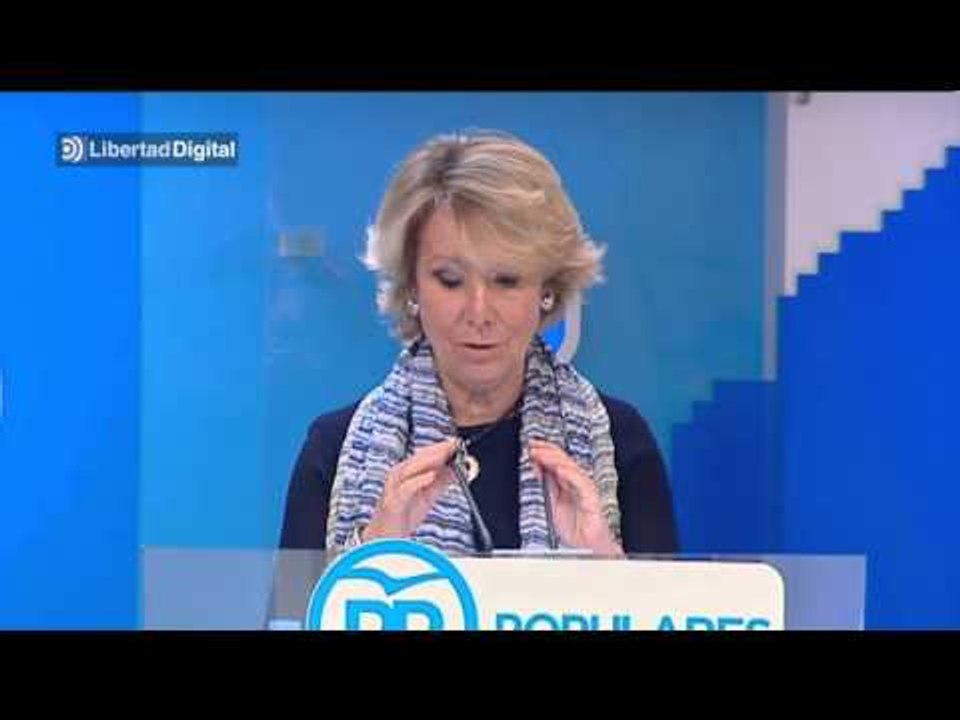 Esperanza Aguirre dimite como presidenta del PP de Madrid