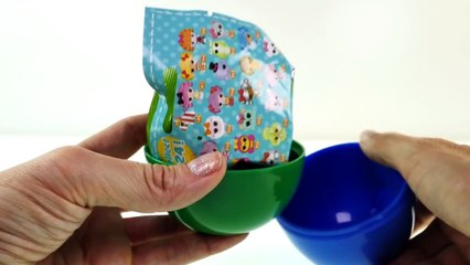 Kinder Surprise STOP MOTION videos *** PLAY DOH Bubble Guppies Nesting Cups