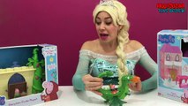 Peppa Pig Toys Video - Peppas Tower   Castle   George Dragon – Elsa In Real Life Toys Review