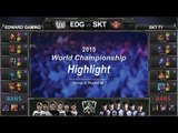 [게임코치] 2015 롤드컵 하이라이트 Group C #05 EDG vs SKT (LoL World Championship 2015 Highlight)