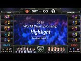[게임코치] 2015 롤드컵 준결승 하이라이트 SKT vs OG #01 (LoL World Championship 2015 Semi Final Highlight)