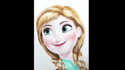 Speed Drawing - Anna  Frozen  Disney by Tiger Tomato