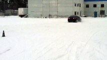 Экстремальное вождение Зимой. БМВ 5-серии с M-пакетом в Центре вождения Карбон www.carbon.co.ua