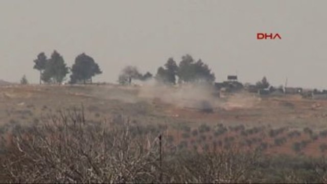 Kilis - Suriye'de Ypg Bölgesinden Ateş Açıldı, Obüsler Karşılık Vermeye Başladı