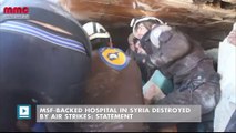 MSF-backed hospital in Syria destroyed by air strikes: statement