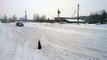 Экстремальное вождение. Контрсмещение и управляемый занос, зимой. www.carbon.co.ua