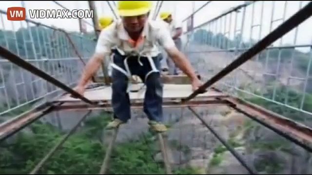 Amazing Bridge with glass pedestal in the China