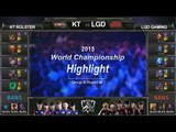 [게임코치] 2015 롤드컵 하이라이트 Group D #08 KT vs LGD (LoL World Championship 2015 Highlight)