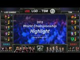 [게임코치] 2015 롤드컵 하이라이트 Group D #12 LGD vs TSM (LoL World Championship 2015 Highlight)