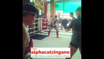 UFC bantamweight Cat Zingano training in Muay Thai in Thailand
