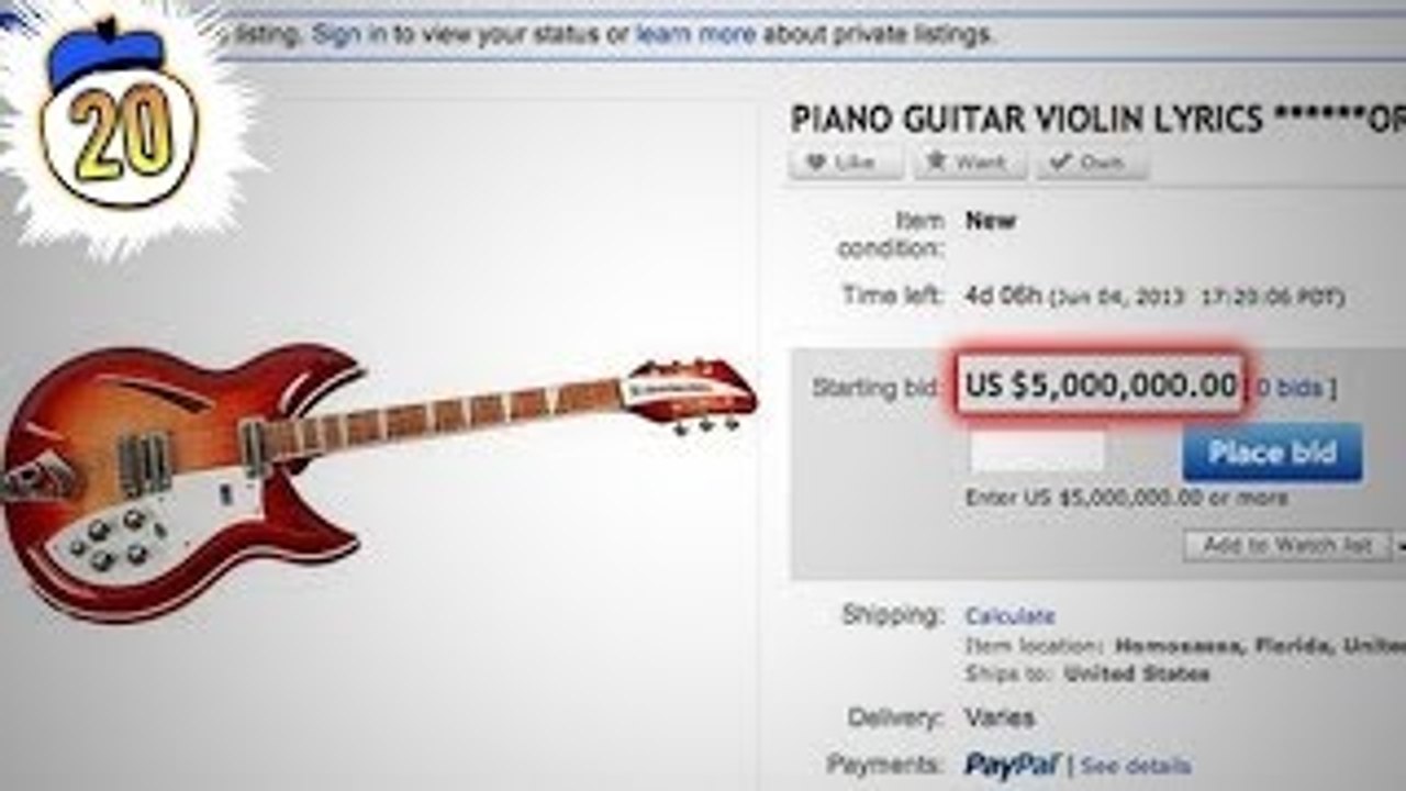 10 Most Expensive Things Ever Sold Online