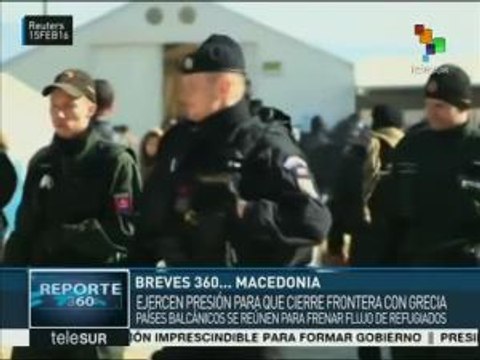 Países vecinos a Macedonia le presionan para que cierre su frontera