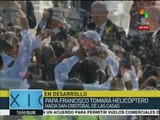 Papa Francisco llega a Chiapas para seguir con su gira en México