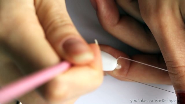 Литье Снежинка на ногтях. Новогодний маникюр. Гель лак дизайн. Snowflake Nail Art