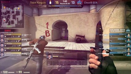 Kinguin vs Cloud9 - Dust 2, B Rush (CS-GO Strategy Breakdown #13)