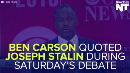 Ben Carson Fails History Class Again