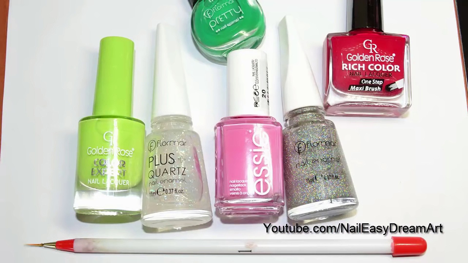 ⁣Easy Daisy Floral Nails  Простой Дизайн Ногтей С Цветами