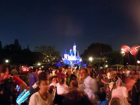 Disneyland Castle - Time Lapse Photography