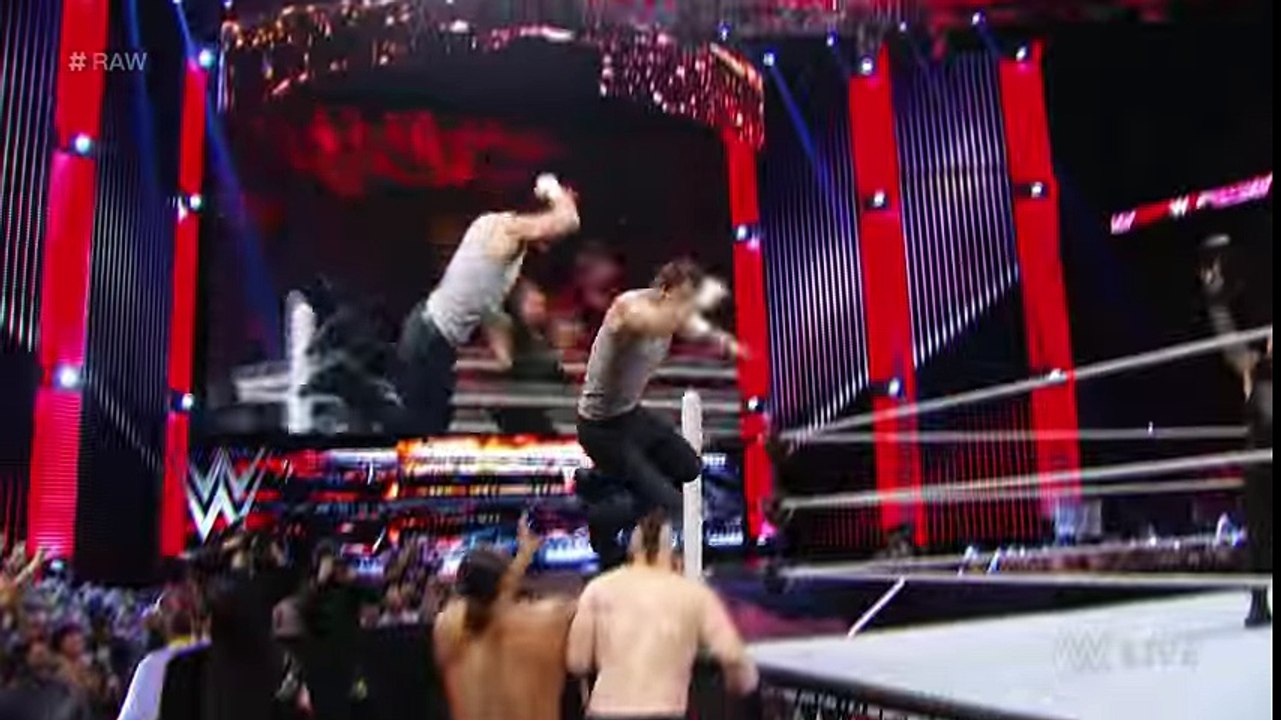 Roman Reigns & Dean Ambrose vs. Sheamus & Rusev - WWE Raw, January 25, 2016