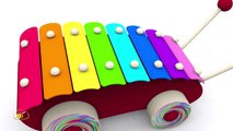 Jouets pour bébé : xylophone. Apprendre les notes de musique pour les petits. Learn French