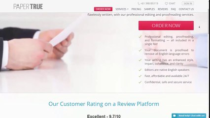 PaperTrue: Editing and Proofreading Services for Job Applications