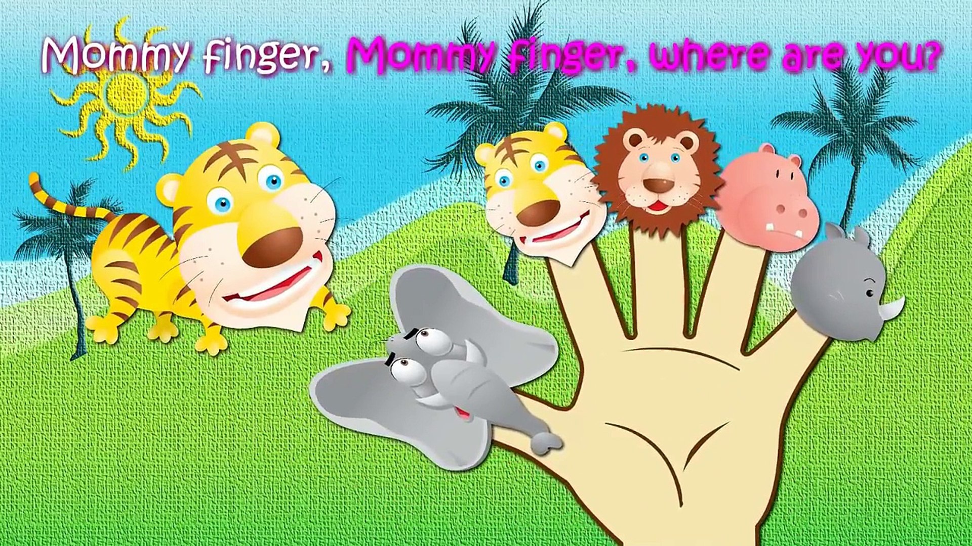 Wild Animals Finger Family Nursery Rhymes Lyrics Video Dailymotion