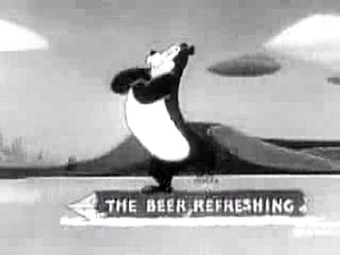 Hamms Beer Commercial - Vintage Black and White