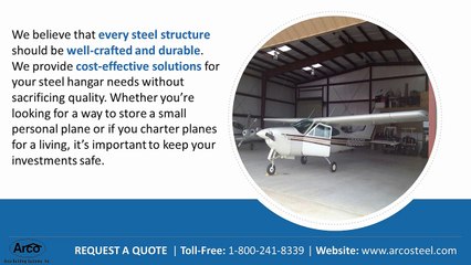Arco Steel Airplane Hangars