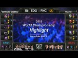 [게임코치] 2015 롤드컵 8강 하이라이트 FNC vs EDG #2 (LoL World Championship 2015 Highlight, Quarterfinals)