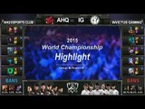 [게임코치] 2015 롤드컵 하이라이트 Group B #07 AHQ vs IG(LoL World Championship 2015 Highlight)
