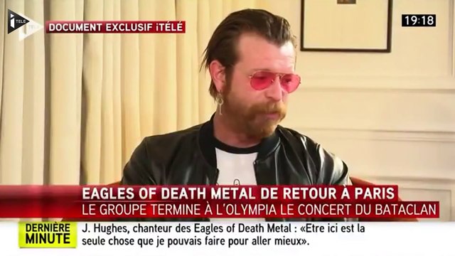 Jesse Hughes: les Français ont été incroyablement forts et déterminés