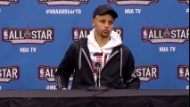 Postgame: Stephen Curry | West vs East | February 14, 2016 | NBA All-Star Weekend 2016