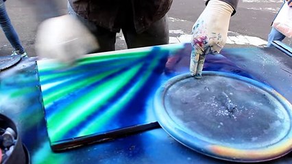 New York City Spray Paint Art in Time Square 2014