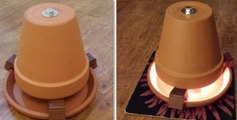 Como construir um aquecedor caseiro com velas
