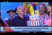 El actor y presentador Santiago Naranjo estuvo de cumpleaños