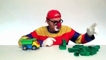 Çocuklar için eğlenceli film Palyaço Dima Lego taşları Dinozor