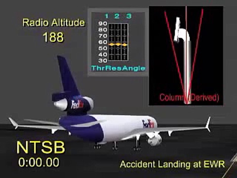 NTSB Animations  FedEx Flight 14