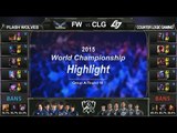 [게임코치] 2015 롤드컵 하이라이트 Group A #10 FW vs CLG (LoL World Championship 2015 Highlight) 2nd Pentakill