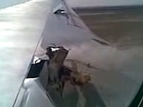 SAUDI AIRLINES -777 - wing damage - crash landing - emergency