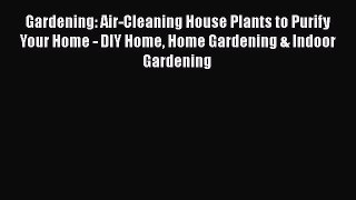 Download Gardening: Air-Cleaning House Plants to Purify Your Home - DIY Home Home Gardening