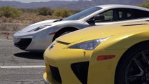 Bugatti Veyron vs Lamborghini Aventador vs Lexus LFA vs McLaren