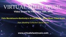 Felix Mendelssohn-Bartholdi Bridal March from Wedding Collection Piano Sheet Music Video Score