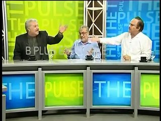 PTI Throws Glass at PPP Guest in Talk Show Pakistan Politics upload by sumamah hamidullah lahoreee