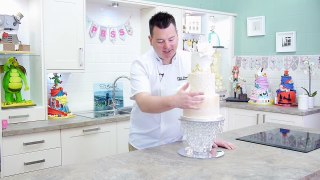 Golden Damask Rose Wedding Cake Preview - Paul Bradford Sugarcraft School